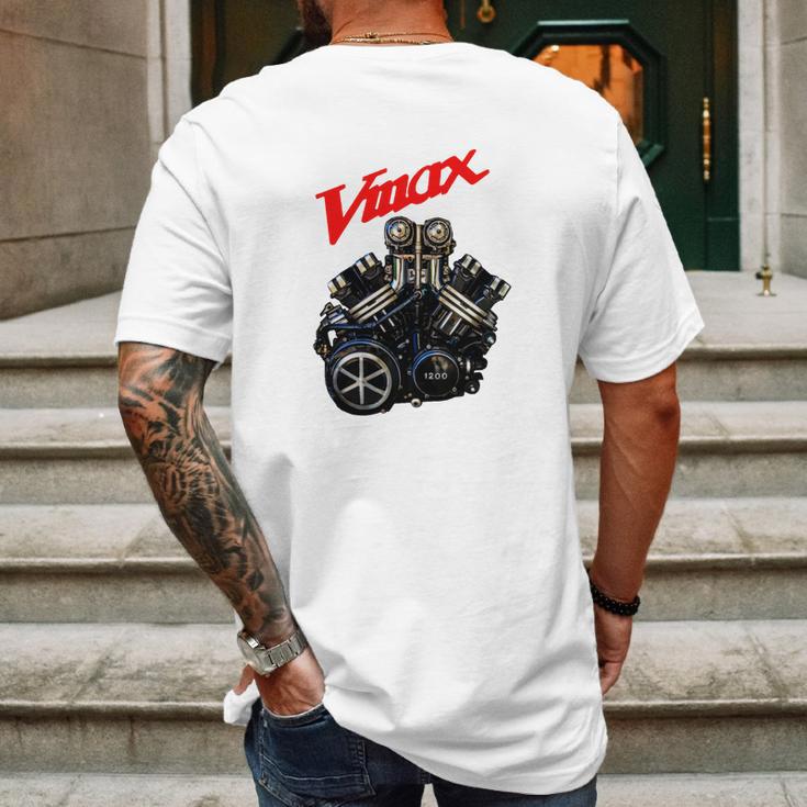 Vmax Engine Red Mens Back Print T-shirt Gifts for Men