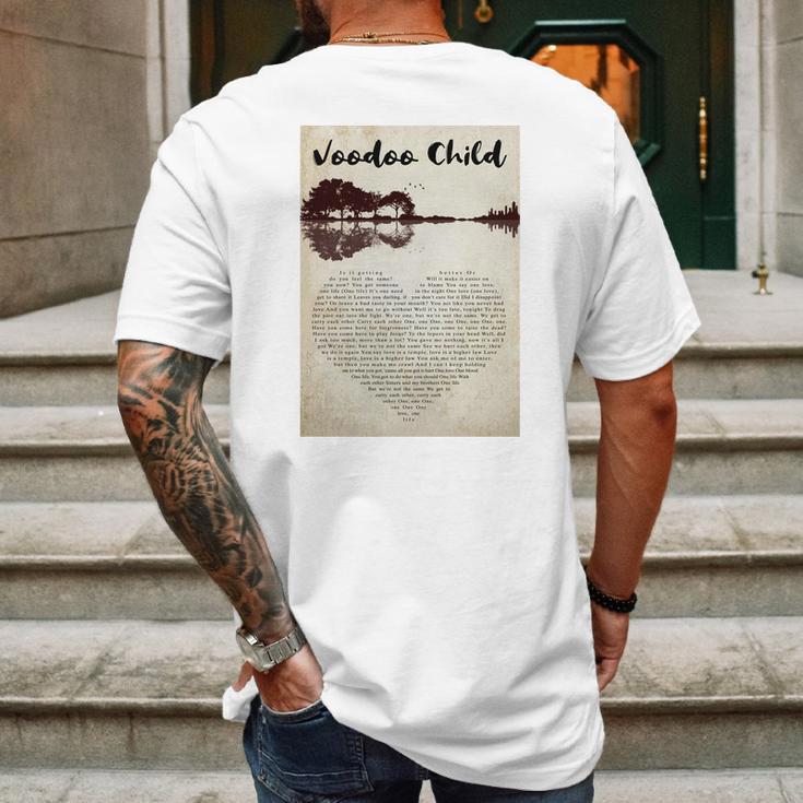 Voodoo Child Mens Back Print T-shirt Gifts for Men