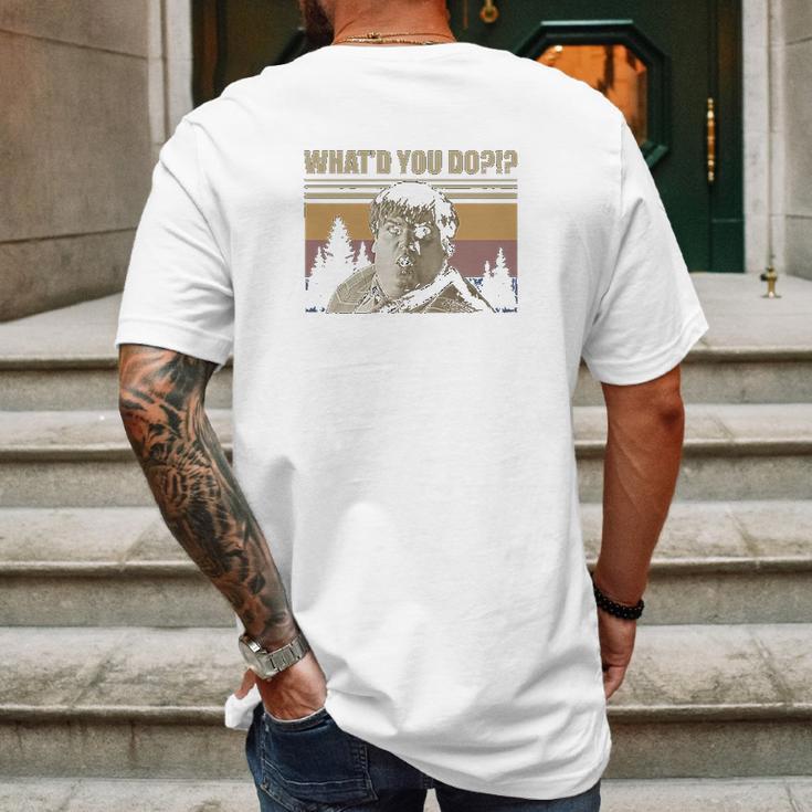 Whatd You Do Chris Farley Vintage Mens Back Print T-shirt Gifts for Men