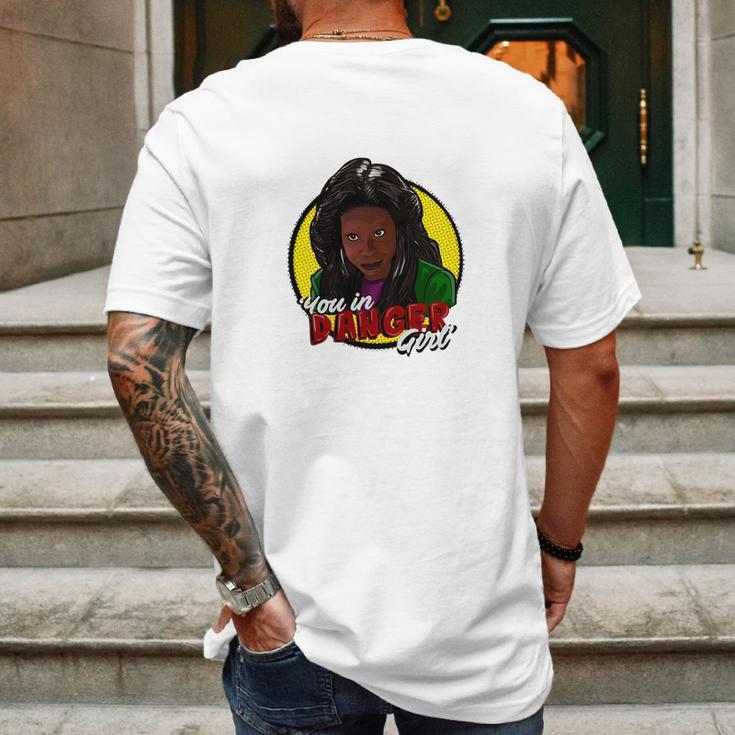 Whoopi Goldberg You In Danger Girl Mens Back Print T-shirt Gifts for Men