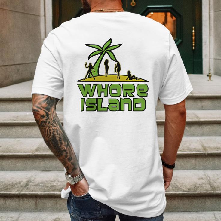 Whore Island Archer T-Shirt Mens Back Print T-shirt Gifts for Men