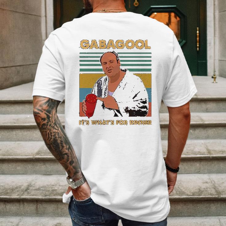 I Will Have The Gabagool For Dinner Retro Mens Back Print T-shirt Gifts for Men