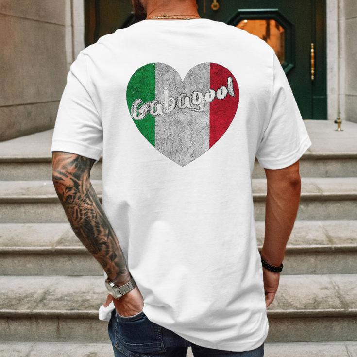 I Will Have The Gabagool Italian Heart Mens Back Print T-shirt Gifts for Men