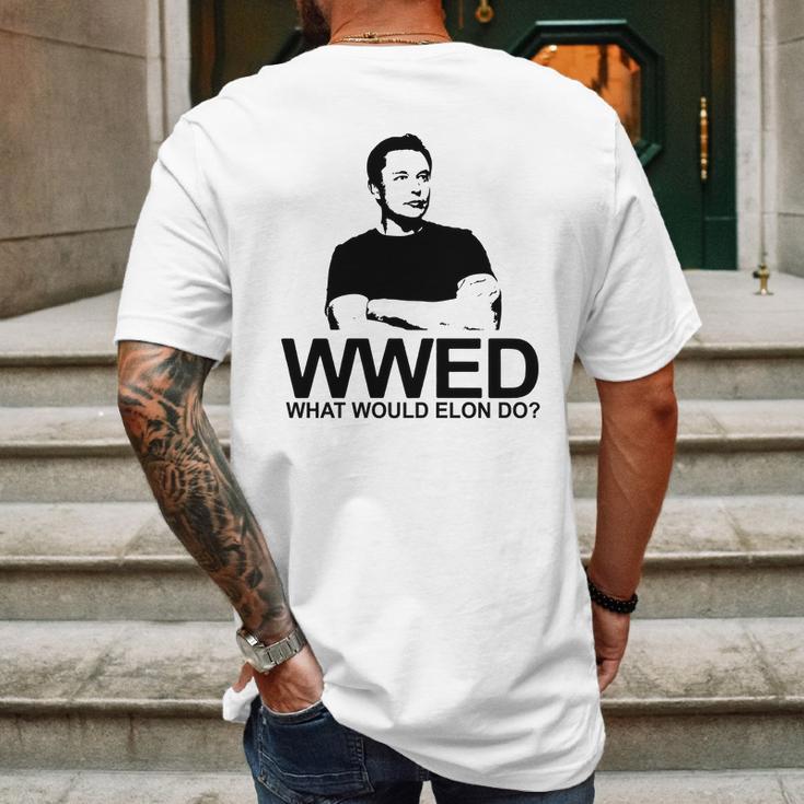 Wwed Mens Back Print T-shirt Gifts for Men