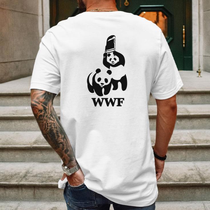 Wwf Cute Animal Save Extinct Animals Mens Back Print T-shirt Gifts for Men