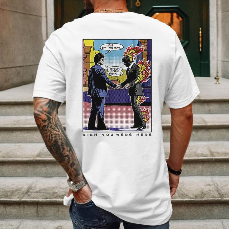 Wywh Pop Art Burning Man Mens Back Print T-shirt Gifts for Men