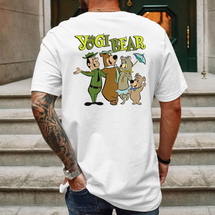 Yogi Bear Squad Mens Back Print T-shirt Gifts for Men