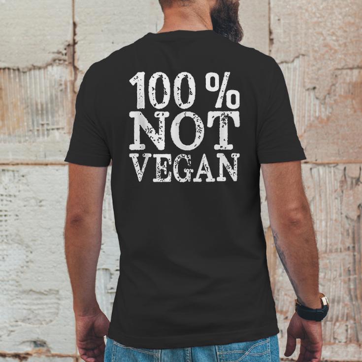 100 Not Vegan Bbq Carnivore Diet Meat Eater Food Zero-Carb Mens Back Print T-shirt Funny Gifts