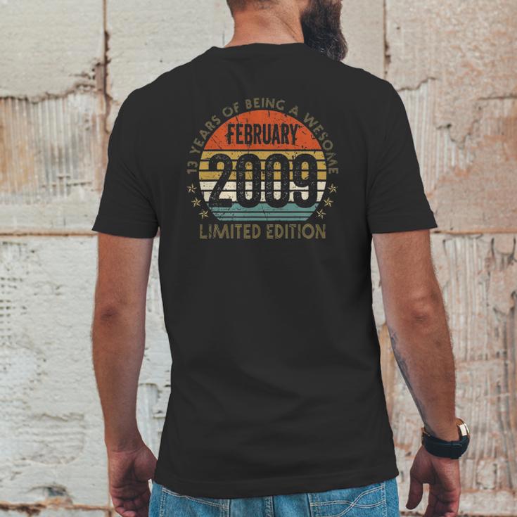 13 Years Old Gift February 2009 Limited Edition Mens Back Print T-shirt Funny Gifts