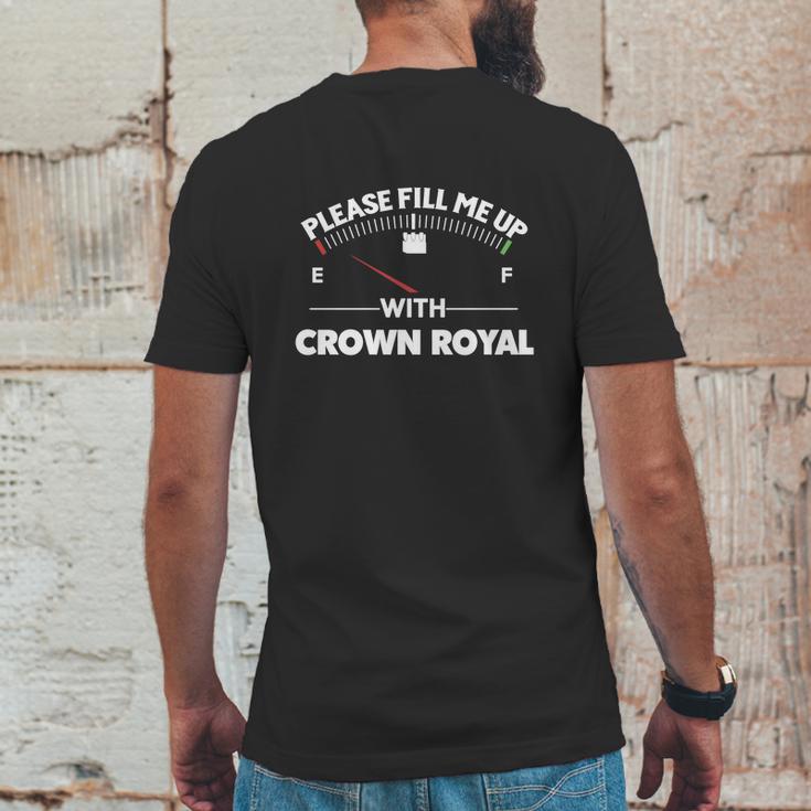 15Hoe Crown Royal Mens Back Print T-shirt Funny Gifts