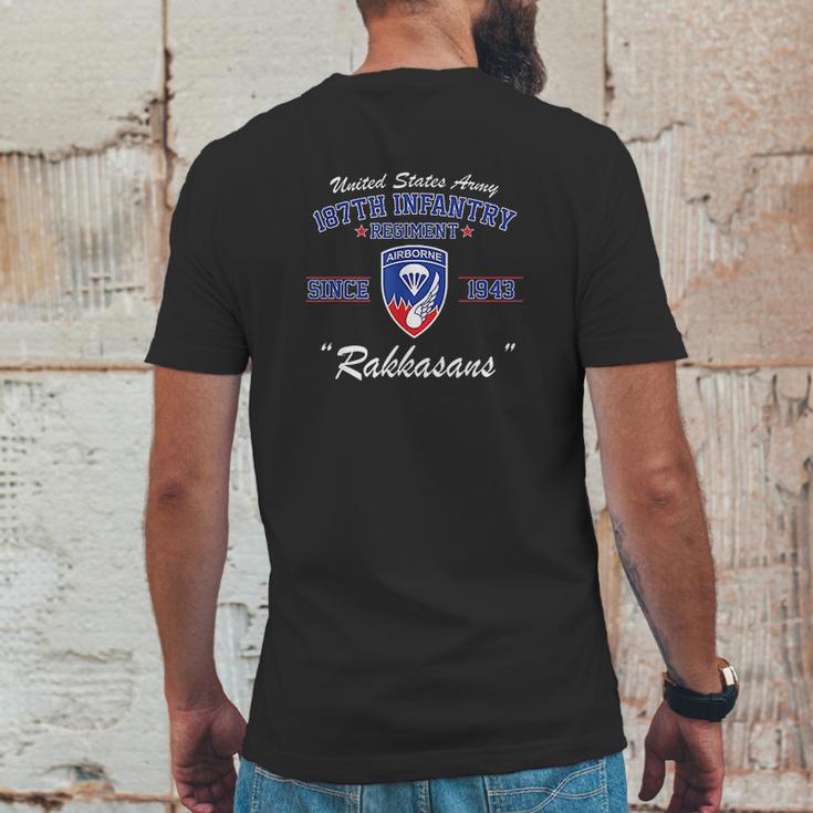 187Th Infantry Regiment Rakkasans Mens Back Print T-shirt Funny Gifts