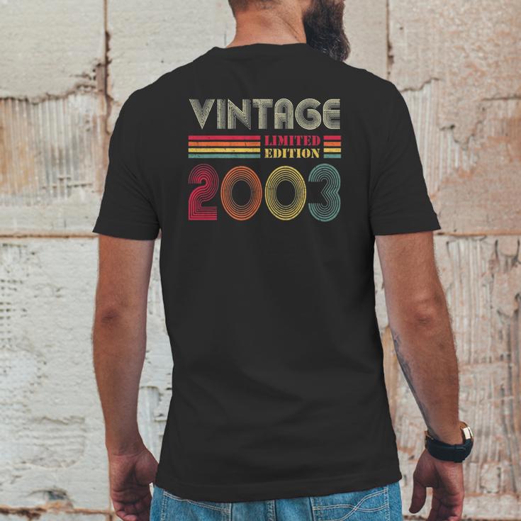 19 Years Old Gifts Vintage 2003 Limited Edition 19Th Birthday Mens Back Print T-shirt Funny Gifts