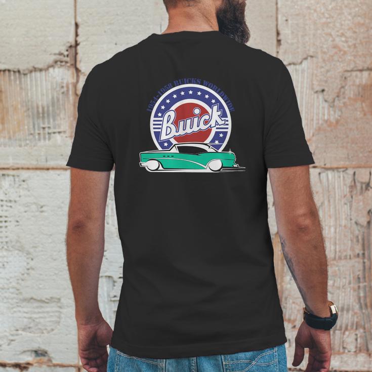 1954 Buick Turquoise White Mens Back Print T-shirt Funny Gifts