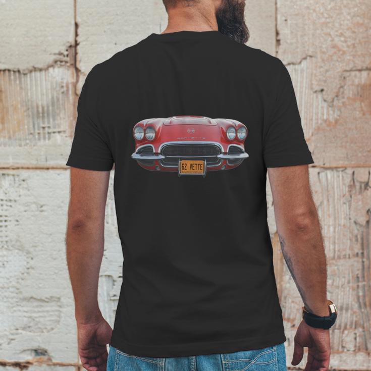 1962 Corvette Grille T-Shirts Mens Back Print T-shirt Funny Gifts