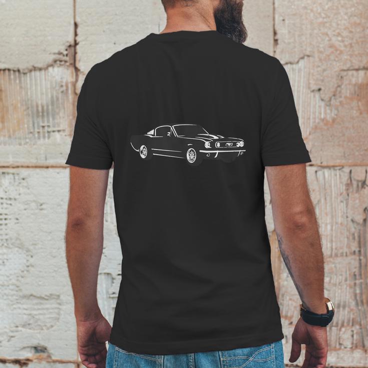 1965 Ford Mustang Fastback Mens Back Print T-shirt Funny Gifts