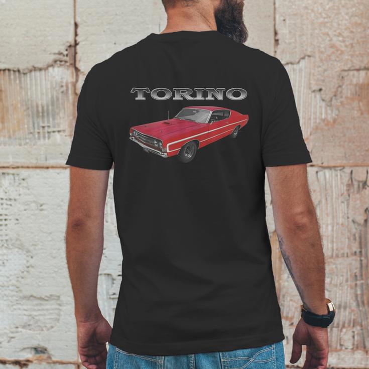 1969 Ford Torino Gt Red Mens Back Print T-shirt Funny Gifts