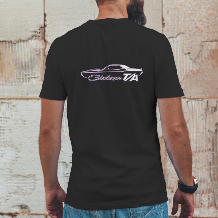 1970 Dodge Challenger Ta Classic Outline Design Mens Back Print T-shirt Funny Gifts