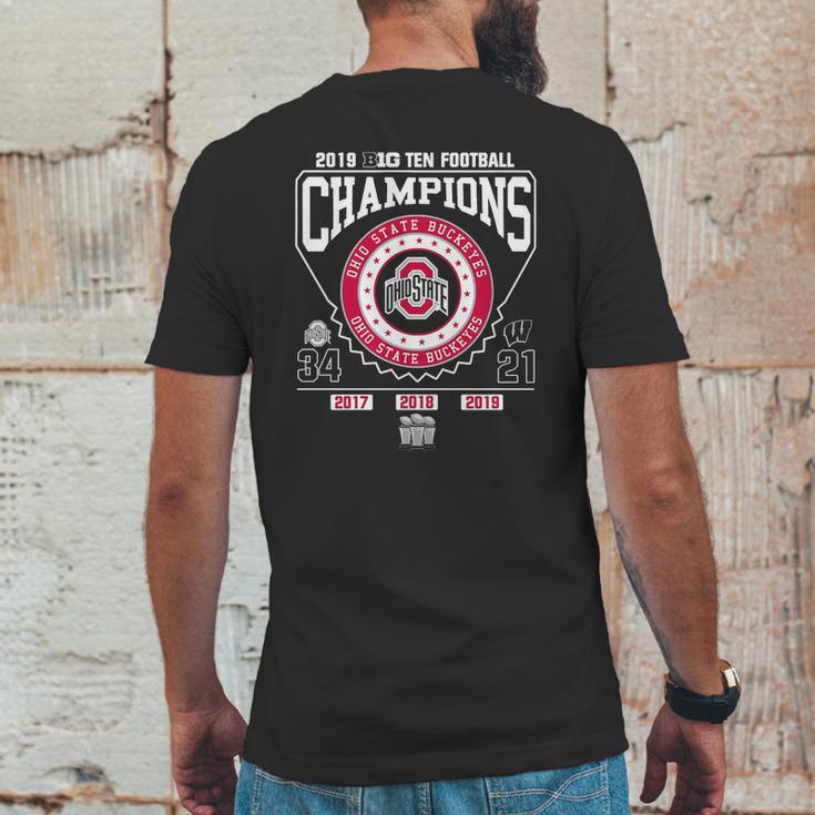 2019 Big Ten Football Champions Ohio State Buckeyes 34 21 Shirt Mens Back Print T-shirt Funny Gifts