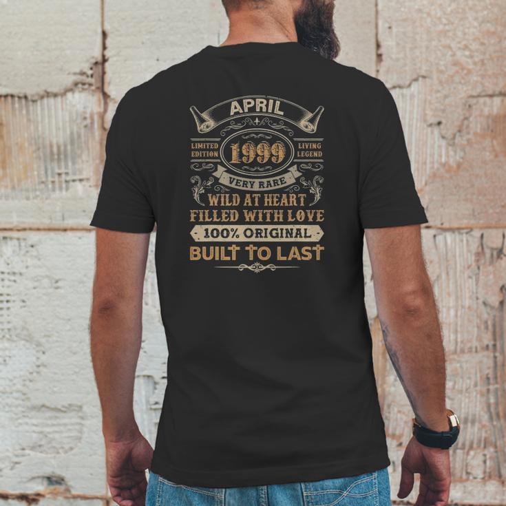 23Rd Birthday Gifts 23 Years Old Retro Born In April 1999 Ver2 Mens Back Print T-shirt Funny Gifts