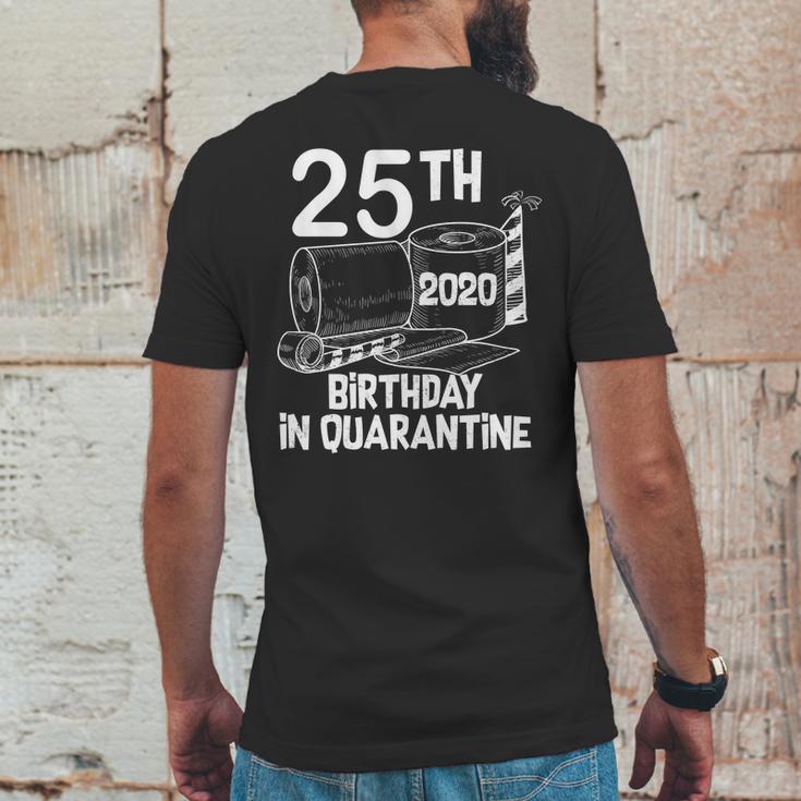 25Th Birthday In Quarantine Toilet Paper Party Mens Back Print T-shirt Funny Gifts