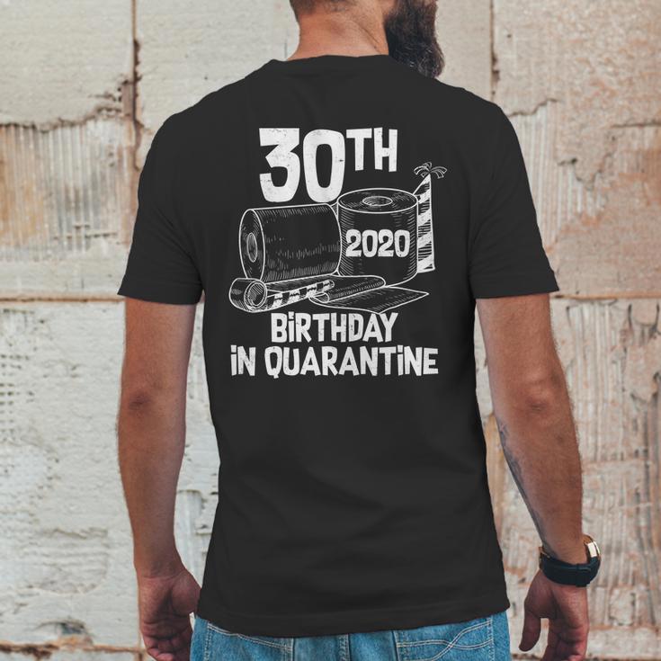 30Th Birthday In Quarantine Toilet Paper Party Mens Back Print T-shirt Funny Gifts