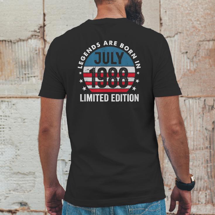 33 Years Old Legends Are Born In July 1988 Vintage July 1988 Ver2 Mens Back Print T-shirt Funny Gifts