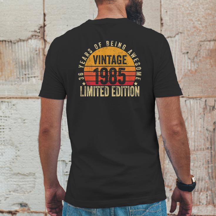 36 Years Old Gifts Vintage 1985 Limited Edition 36Th Birthday Mens Back Print T-shirt Funny Gifts