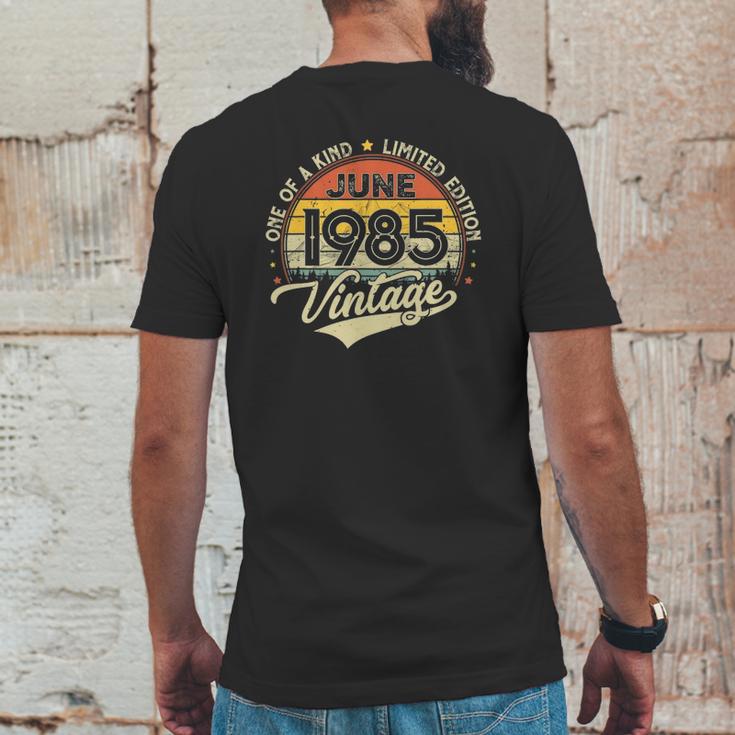 36Th Birthday Gifts 36 Years Old Retro Born In June 1985 Ver2 Mens Back Print T-shirt Funny Gifts