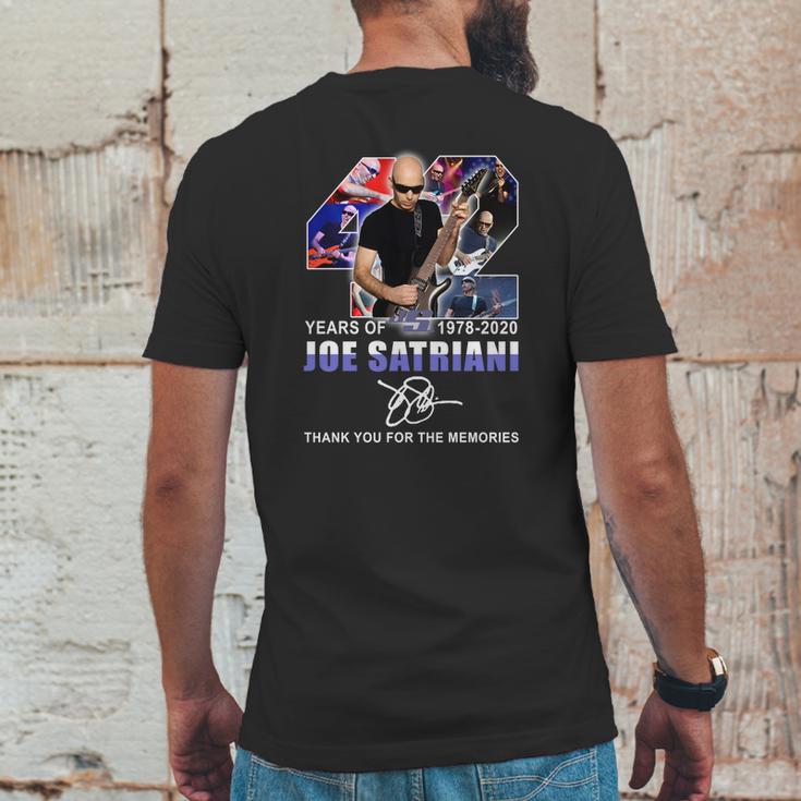 42 Years Of Joe Satriani 1978-2020 Signature Shirtn Mens Back Print T-shirt Funny Gifts