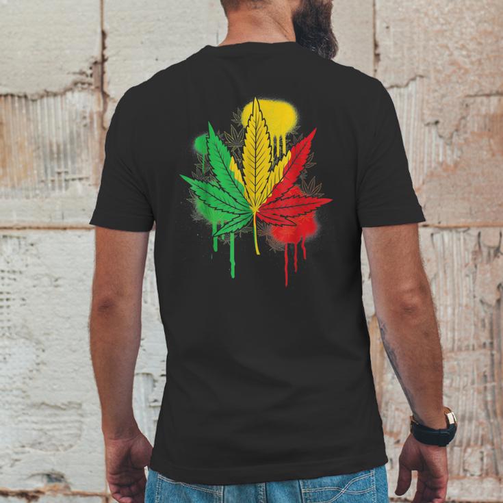 420 Day Marijuana Weed Cannabis Leaf Mens Back Print T-shirt Funny Gifts