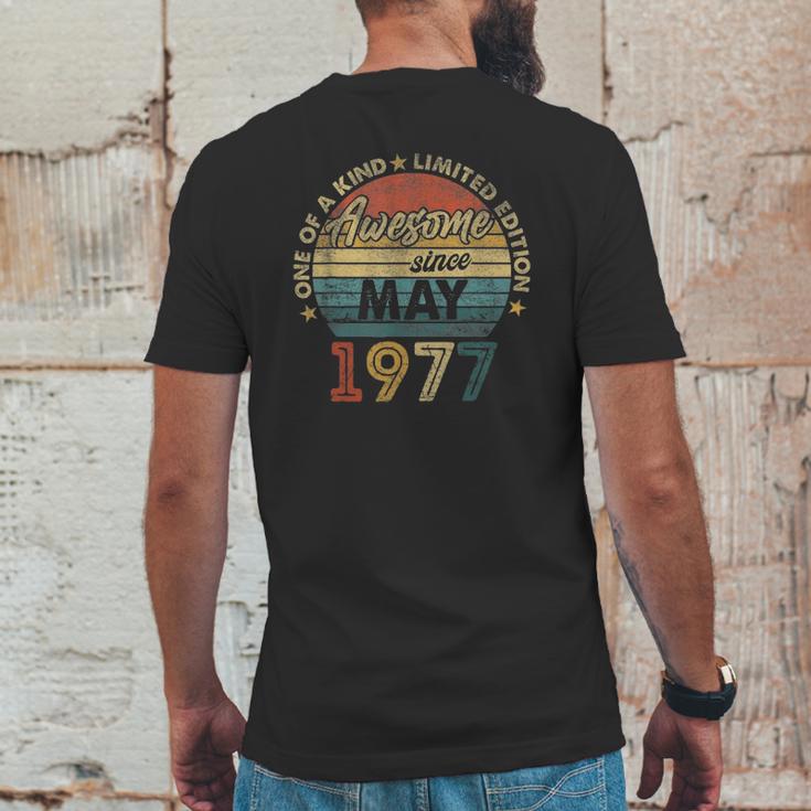 44 Years Old Birthday Awesome Since May 1977 Ver2 Mens Back Print T-shirt Funny Gifts