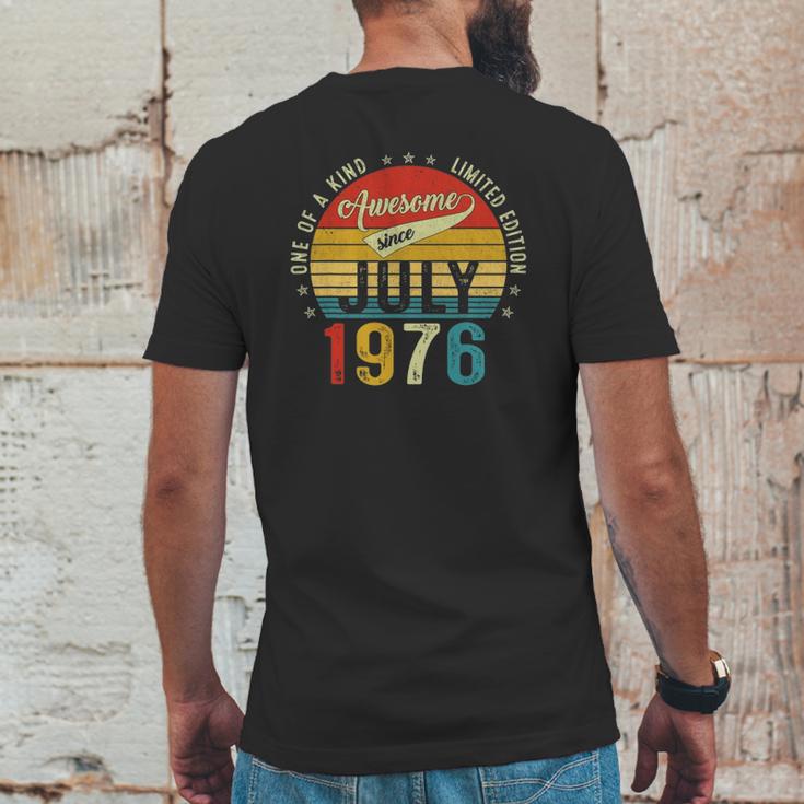 45 Years Old Vintage 1976 Limited Edition 45Th Birthday Mens Back Print T-shirt Funny Gifts