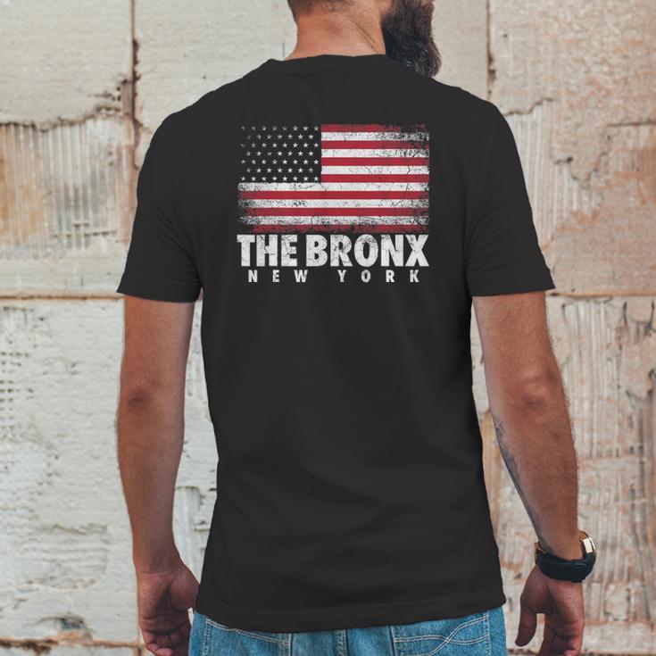 4Th Of July Gift The Bronx New York Ny American Flag Usa Mens Back Print T-shirt Funny Gifts