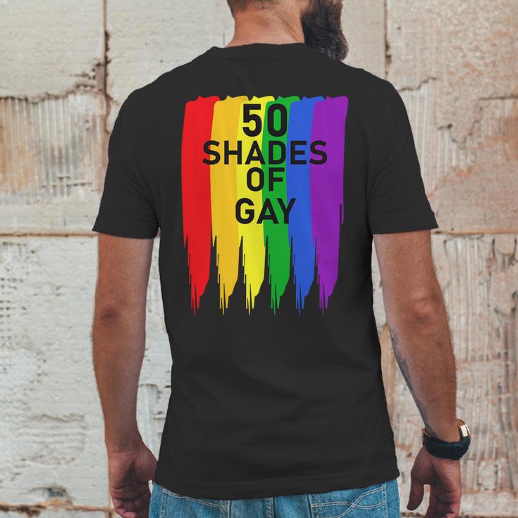 50 Shades Of Gay Mens Back Print T-shirt Funny Gifts