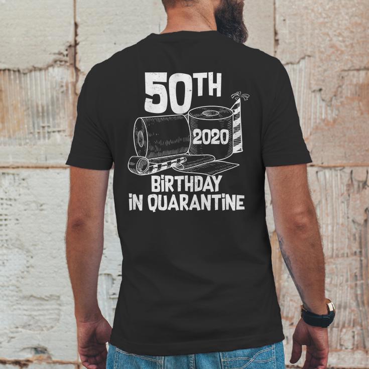 50Th Birthday In Quarantine Toilet Paper Party Mens Back Print T-shirt Funny Gifts