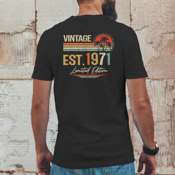 51 Years Old Gifts Vintage Est 1971 Limited Edition 51St Bd Mens Back Print T-shirt Funny Gifts