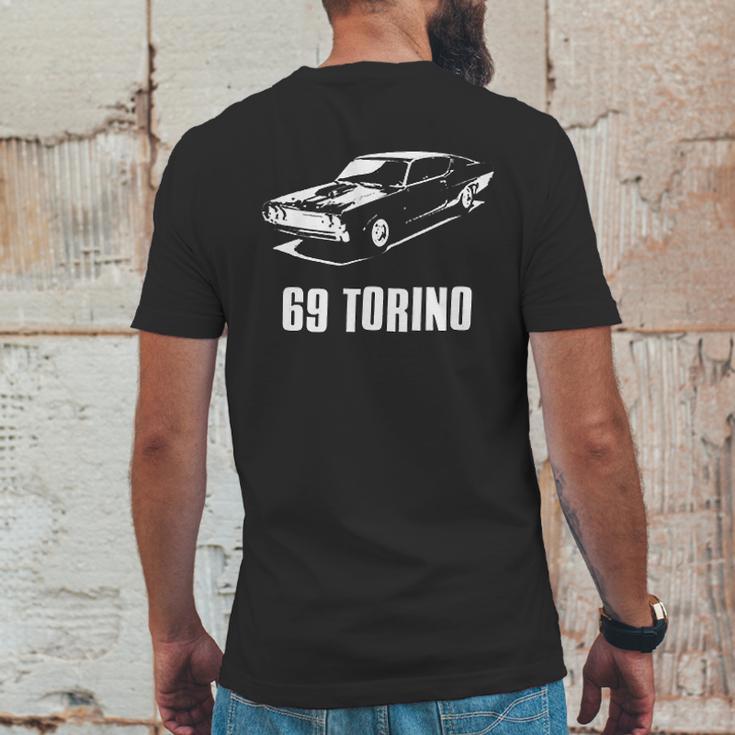 69 Torino American Retro Muscle Cars Street Racing Ford Classic Mens Back Print T-shirt Funny Gifts