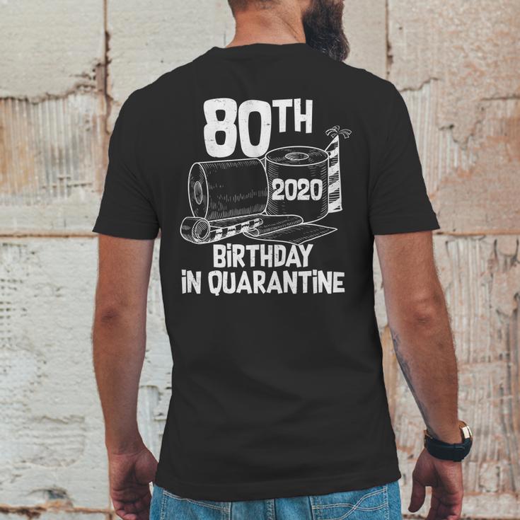 80Th Birthday In Quarantine Toilet Paper Party Mens Back Print T-shirt Funny Gifts