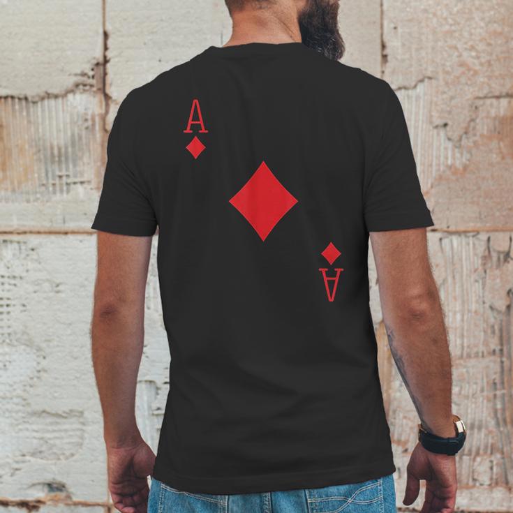 Ace Diamonds Poker Texas Hold Em Deck Cards Playing Costume Mens Back Print T-shirt Funny Gifts