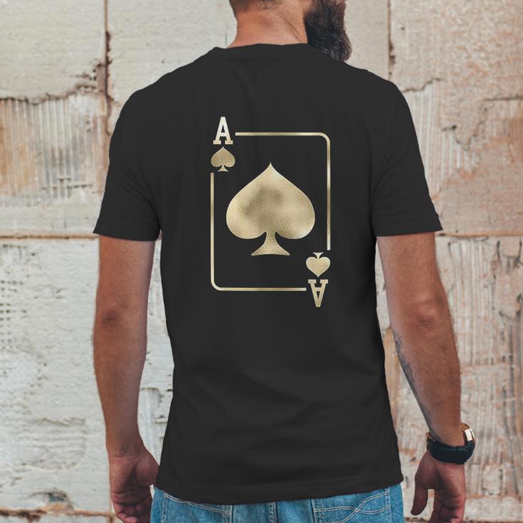 Ace Of Spades Playing Card Mens Back Print T-shirt Funny Gifts