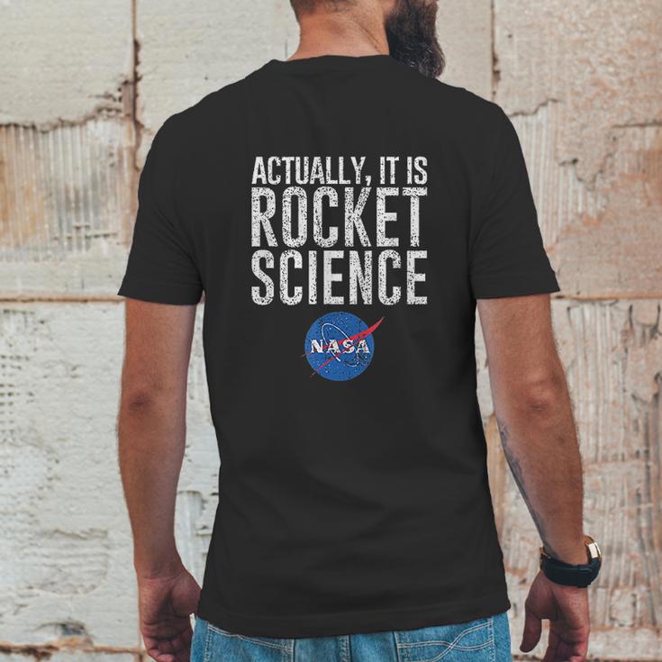 Actually It Is Science Nasa Space Mens Back Print T-shirt Funny Gifts