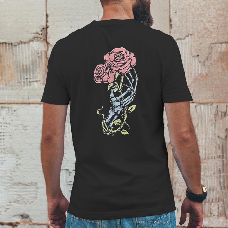 Aesthetic Skeleton Hand Rose Pastel Goth Dark Gothic Mens Back Print T-shirt Funny Gifts