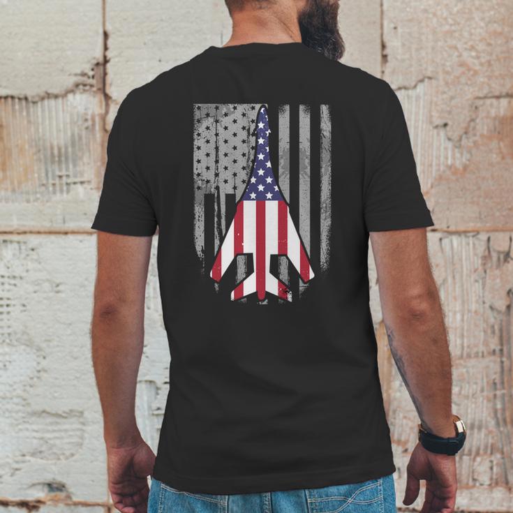 Air Force Supersonic Bgreat Gift1 Bomber Jet American Flag Squadron Gift Mens Back Print T-shirt Funny Gifts