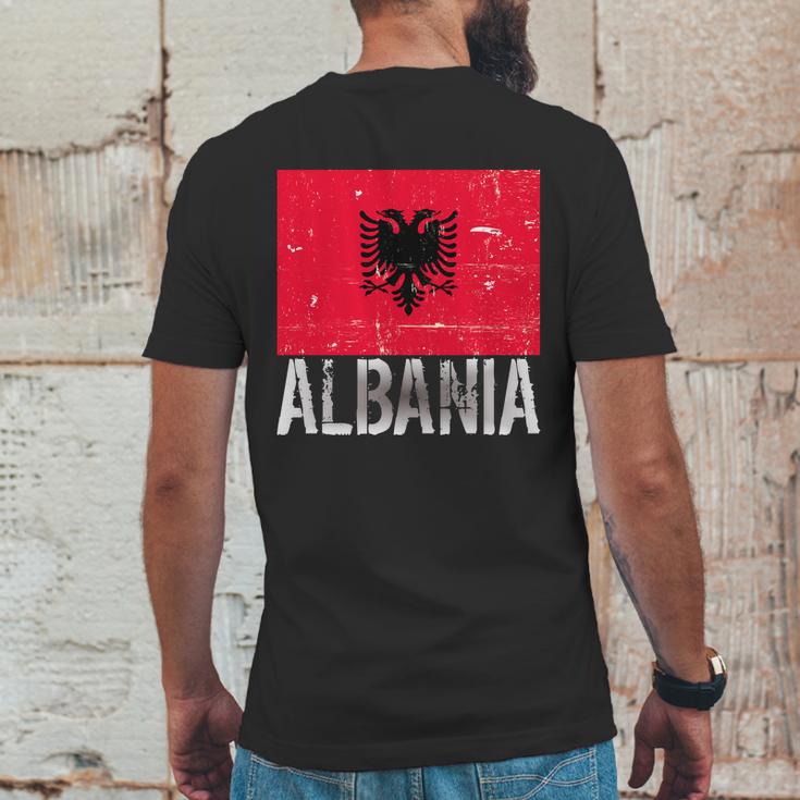 Albania Flag Albanians Soccer Football Team Mens Back Print T-shirt Funny Gifts