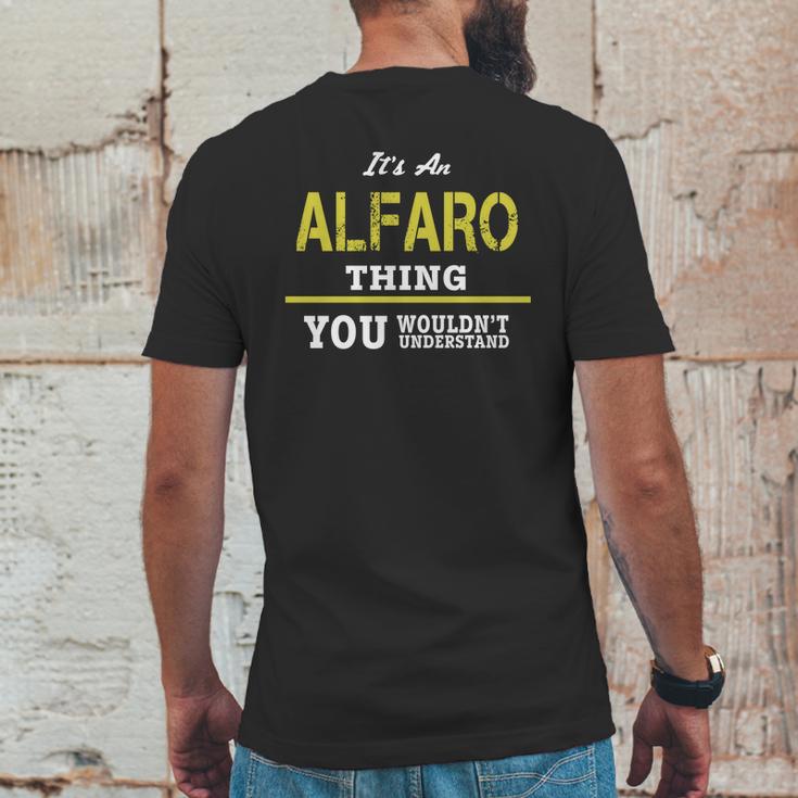 It Is An Alfaro Thing You Wouldnt Understand Mens Back Print T-shirt Funny Gifts