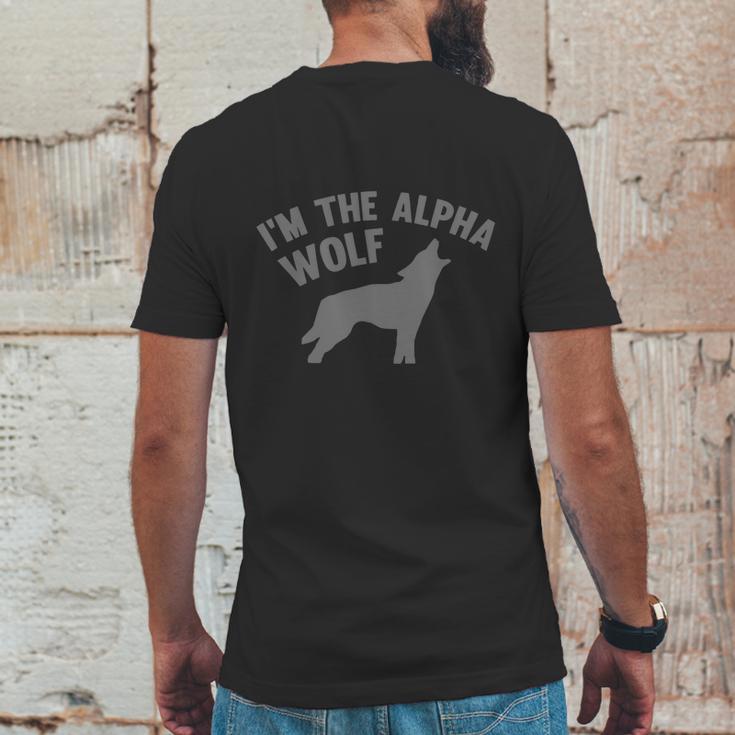 Im The Alpha Wolf Mens Back Print T-shirt Funny Gifts