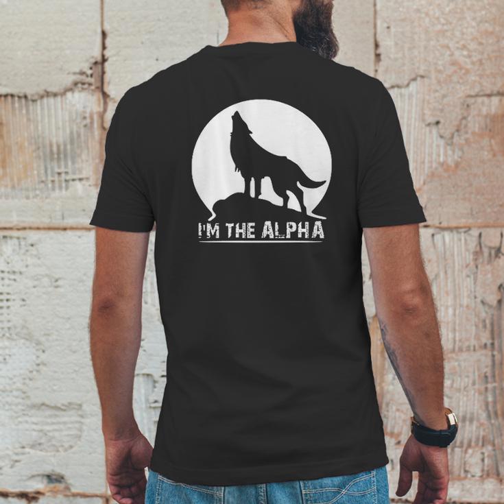 I Am The Alpha Wolf Dog Animal Great Gifts Mens Back Print T-shirt Funny Gifts