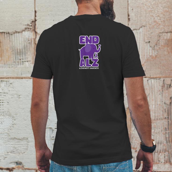 Alzheimer Awareness And Gifts Elephant Mens Back Print T-shirt Funny Gifts