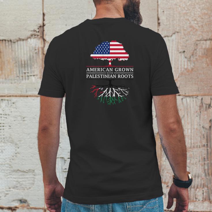 American Grown With Palestinian Roots Palestine Mens Back Print T-shirt Funny Gifts