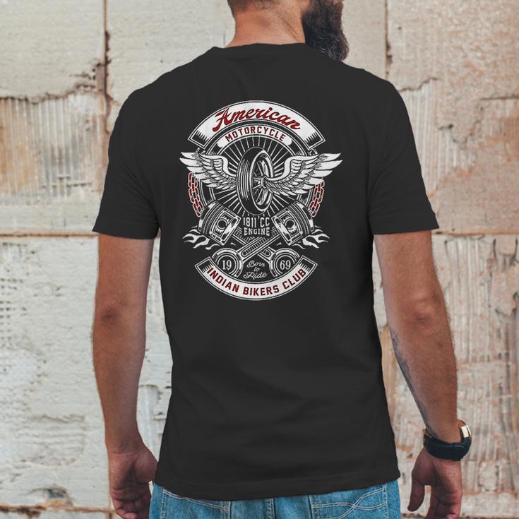 American Motorcycle Indian Bikers Club Motorcycle Biker Mens Back Print T-shirt Funny Gifts